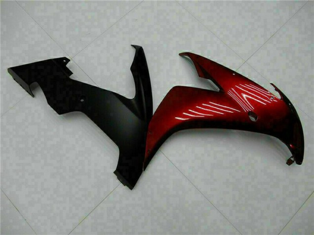Mejores Carenados Moto Yamaha YZF R1 2004-2006 - Rojo Granate Negro Mate