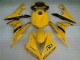 Mejores Carenados Moto Yamaha YZF R1 2004-2006 - Amarillo Negro Brillante Dunlop 50
