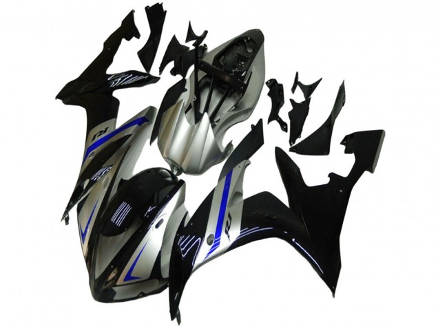Mejores Carenados Moto Yamaha YZF R1 2004-2006 - Plata Azul Negro
