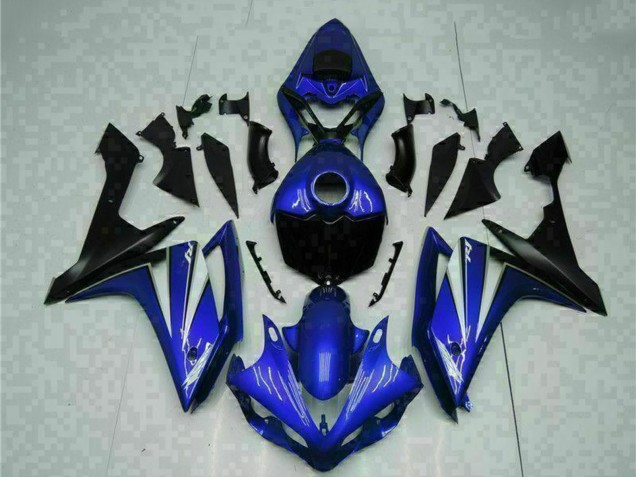 Mejores Carenado Moto Yamaha YZF R1 2007-2008 - Azul Blanco Negro