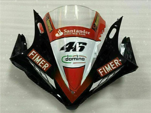 Mejores Carenados Moto Yamaha YZF R1 2007-2008 - Rojo Blanco Negro Fimer Santander 46
