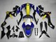 Mejores Carenados Moto Yamaha YZF R1 2007-2008 - Azul Amarillo Negro Tiburón