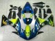 Mejores Carenados Moto Yamaha YZF R1 2009-2011 - Azul Amarillo Tiburón