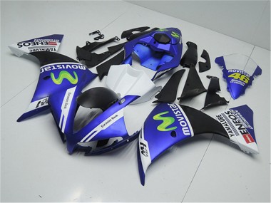 Mejores Carenados Moto Yamaha YZF R1 2012-2014 - Azul Blanco Negro Verde MoviStar Yamalube ENEOS