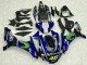 Mejores Carenados Moto Yamaha YZF R1 2015-2019 - Azul Plata Negro Verde MoviStar
