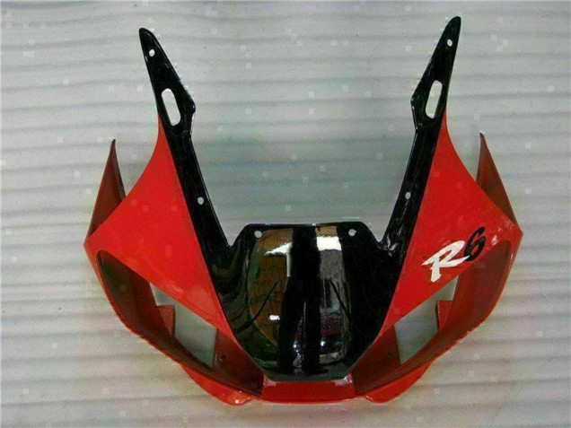 Mejores Carenado Moto Yamaha YZF R6 1998-2002 - Blanco Rojo Negro Brillante