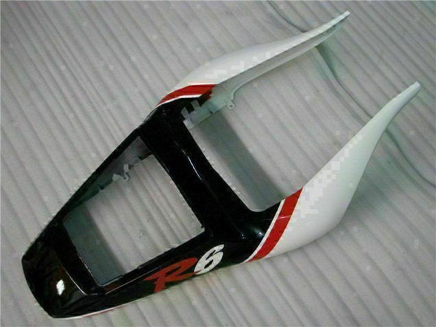 Mejores Carenado Moto Yamaha YZF R6 1998-2002 - Blanco Rojo Negro Brillante