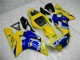 Mejores Carenados Moto Yamaha YZF R6 1998-2002 - Amarillo Azul Blanco Camello Motul