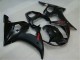 Mejores Carenados Moto Yamaha YZF R6 2003-2004 - Negro Brillante Negro Mate Rojo Calcomanías