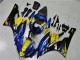Mejores Carenados Moto Yamaha YZF R6 2006-2007 - Azul Amarillo Negro Brillante Tiburón