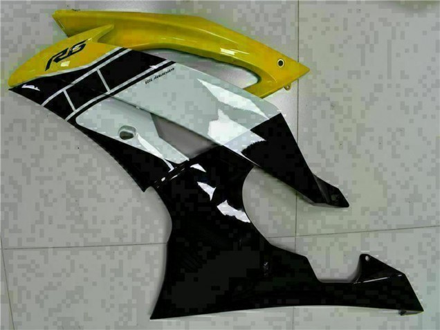 Mejores Carenados Moto Yamaha YZF R6 2008-2016 - Amarillo Blanco Negro Brillante