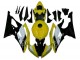 Mejores Carenados Moto Yamaha YZF R6 2008-2016 - Amarillo Blanco Negro Brillante