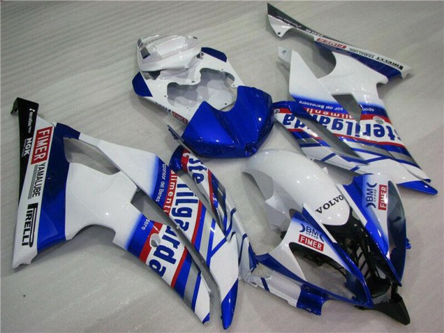 Mejores Carenados Moto Yamaha YZF R6 2008-2016 - Blanco Azul Rojo Sterilgarda Volvo Fimer Yamalube