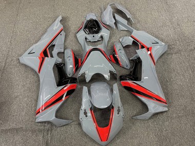 Mejores Carenados Moto Honda CBR1000RR 2017-2023 - Nardo Gris Rojo Raya