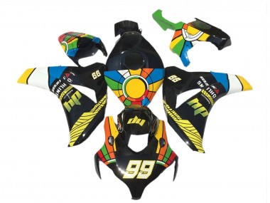 Mejores Carenados Moto Honda CBR1000RR 2008-2011 - Azul Amarillo Verde Rojo Negro RuedaColores 99