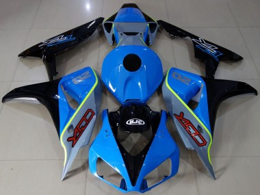 Mejores Carenados Moto Honda CBR1000RR 2006-2007 - Azul Amarillo Negro Brillante CBR