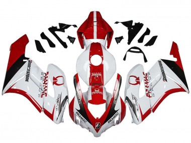 Mejores Carenados Moto Honda CBR1000RR 2004-2005 - Blanco Rojo Negro Brillante Pramac Bridgestone