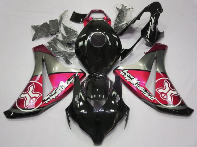 Mejores Carenados Moto Honda CBR1000RR 2008-2011 - Rosa Gris Negro Brillante