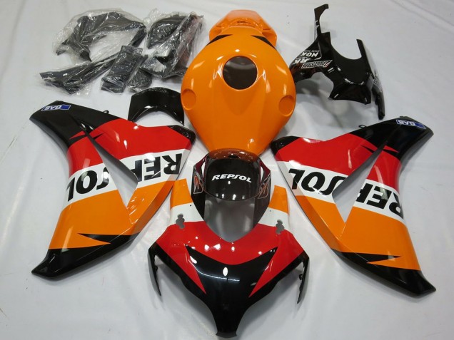 Mejores Kit Carenados Moto Honda CBR1000RR 2008-2011 - Naranja Blanco Rojo Negro Brillante Repsol
