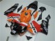 Mejores Kits Carenado Moto Honda CBR600RR 2003-2004 - Naranja Blanco Rojo Negro Brillante Repsol
