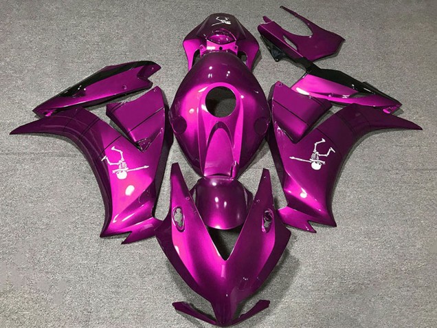 Mejores Carenados Moto Honda CBR1000RR 2012-2016 - Rosa Profundo Negro Brillante