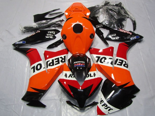 Mejores Carenados Moto Honda CBR1000RR 2012-2016 - Naranja Blanco Rojo Negro Brillante Repsol