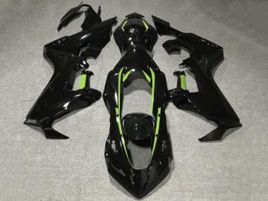 Mejores Carenados Moto Honda CBR1000RR 2017-2023 - Negro Brillante Verde Lima Línea