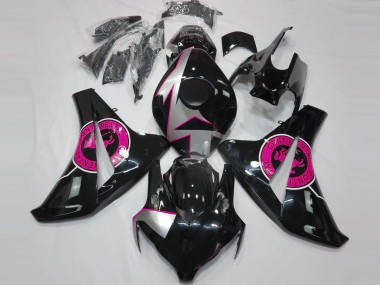 Mejores Carenados Moto Honda CBR1000RR 2008-2011 - Plata Rosa Negro Brillante