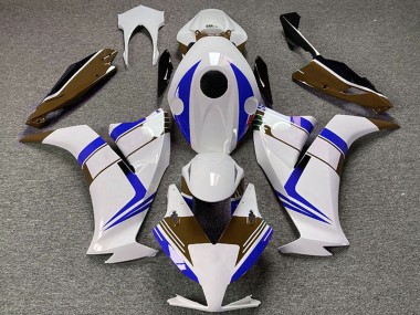 Mejores Carenados Moto Honda CBR1000RR 2012-2016 - Blanco Azul Brown