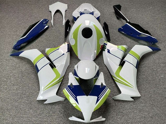 Mejores Carenados Moto Honda CBR1000RR 2012-2016 - Blanco Verde Azul