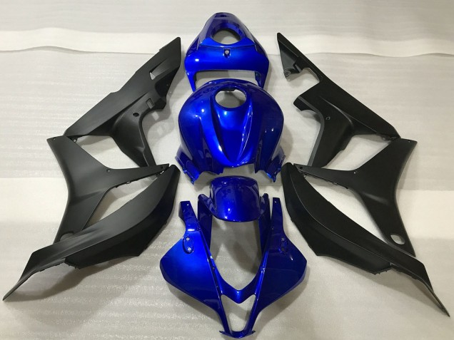 Mejores Kits Carenado Moto Honda CBR600RR 2007-2008 - Azul Negro Mate