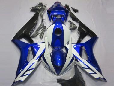 Mejores Carenado Moto Honda CBR1000RR 2006-2007 - Azul Blanco Negro Mate