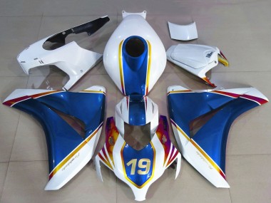 Mejores Carenados Moto Honda CBR1000RR 2008-2011 - Blanco Azul Amarillo Rojo 19