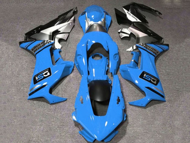 Mejores Carenados Moto Honda CBR1000RR 2017-2023 - Azul Blanco Plata Negro Brillante DSI