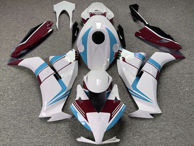 Mejores Carenados Moto Honda CBR1000RR 2012-2016 - Blanco Azul Claro Rojo Granate