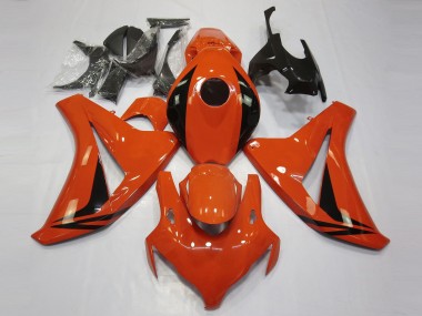 Mejores Carenados Moto Honda CBR1000RR 2008-2011 - Naranja Negro Brillante OEM Estilo