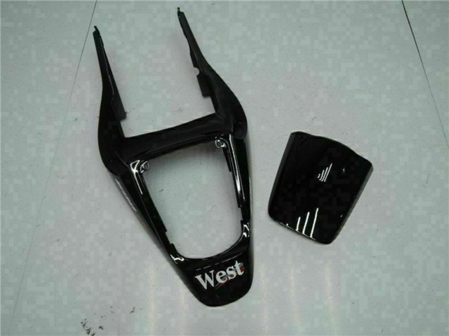 Mejores Carenados Moto Honda CBR600RR 2003-2004 - Negro Brillante Blanco West Mobil
