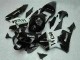 Mejores Carenados Moto Honda CBR600RR 2003-2004 - Negro Brillante Blanco West Mobil