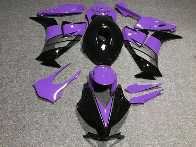 Mejores Carenados Moto Honda CBR1000RR 2012-2016 - Púrpura Gris Negro Brillante