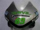 Mejores Carenado Moto Honda CBR600RR 2003-2004 - Plata Verde Negro Brillante