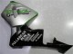 Mejores Carenado Moto Honda CBR600RR 2003-2004 - Plata Verde Negro Brillante