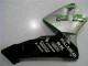 Mejores Carenado Moto Honda CBR600RR 2003-2004 - Plata Verde Negro Brillante