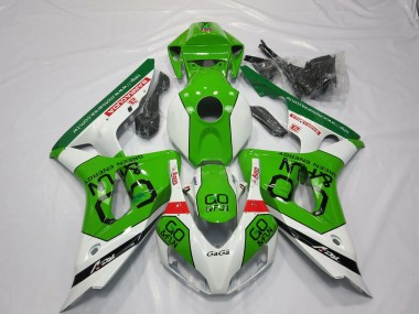 Mejores Carenados Moto Honda CBR1000RR 2006-2007 - Blanco Verde Rojo Go Fun