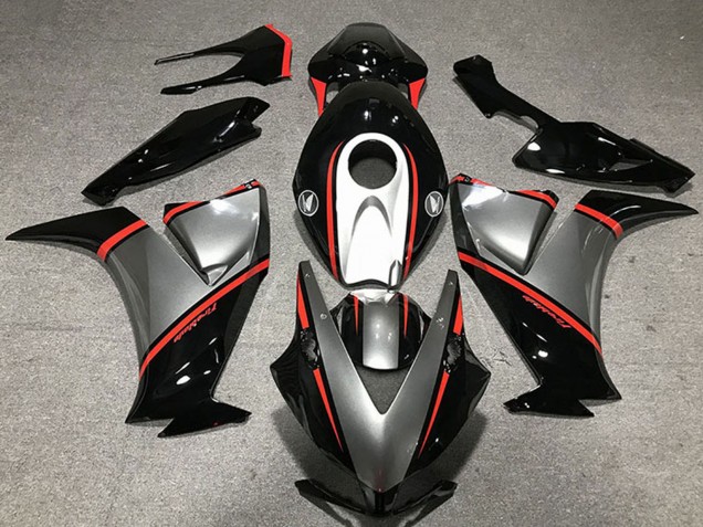 Mejores Carenados Moto Honda CBR1000RR 2012-2016 - Gunmetal Gris Negro Brillante Rojo