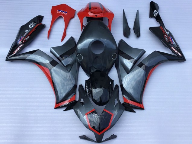 Mejores Carenados Moto Honda CBR1000RR 2012-2016 - Gris Rojo Negro Brillante EstiloCarrera