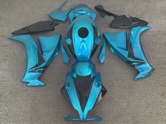 Mejores Carenados Moto Honda CBR1000RR 2012-2016 - Azul Claro Negro Brillante Estilo