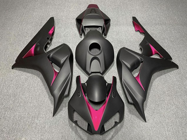 Mejores Carenados Moto Honda CBR1000RR 2006-2007 - Negro Mate Rosa