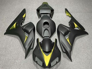 Mejores Carenados Moto Honda CBR1000RR 2006-2007 - Negro Mate Amarillo