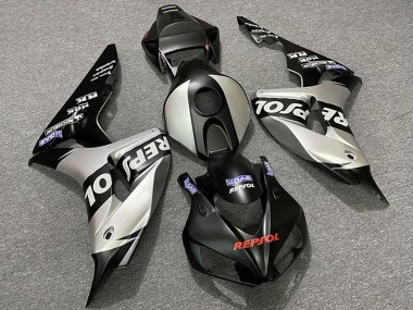 Mejores Carenados Moto Honda CBR1000RR 2006-2007 - Plata Negro Mate Repsol