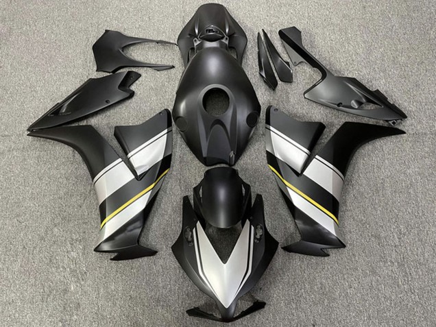 Mejores Carenados Moto Honda CBR1000RR 2012-2016 - Plata Amarillo Negro Mate